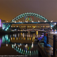 Buy canvas prints of Tyne Bridge at Night by David Pringle