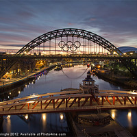 Buy canvas prints of Tyne Bridge Before Sunrise by David Pringle