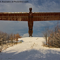 Buy canvas prints of Angel in the Snow II by David Pringle
