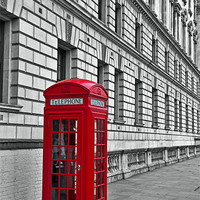 Buy canvas prints of Red Phone Box by David Pringle
