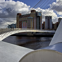 Buy canvas prints of BALTIC and Gateshead Millennium Bridge by David Pringle