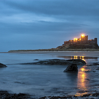 Buy canvas prints of Bamburgh Castle by David Pringle