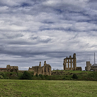 Buy canvas prints of Tynemouth Castle and Priory by David Pringle