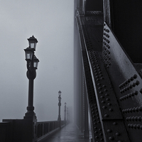 Buy canvas prints of Fog on the Tyne by David Pringle