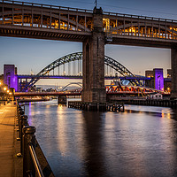 Buy canvas prints of Bridges over the Tyne by David Pringle