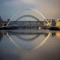 Buy canvas prints of Bridges over the Tyne by David Pringle