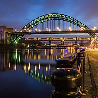 Buy canvas prints of Tyne Bridge at Night by David Pringle