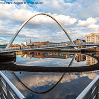 Buy canvas prints of Gateshead Millennium Bridge by David Pringle
