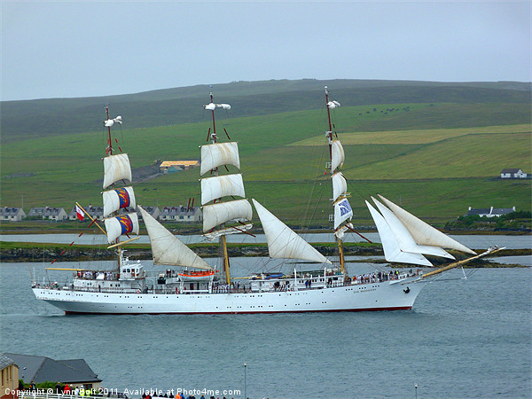 Tall Ships Race Shetland 2011 Picture Board by Lynn Bolt