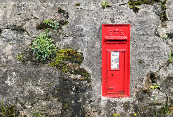 Red Post Box in a Wall Picture Board by Lynn Bolt