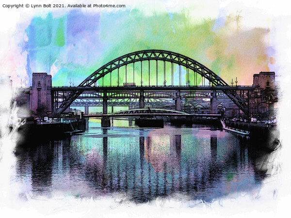 Tyne Bridges Picture Board by Lynn Bolt