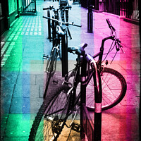 Buy canvas prints of Bicycles by Lynn Bolt