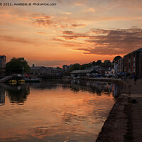 Buy canvas prints of Sunset Exeter Quays by Lynn Bolt