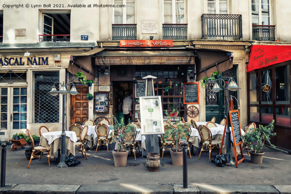 Paris Restaurant Picture Board by Lynn Bolt