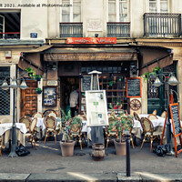 Buy canvas prints of Paris Restaurant by Lynn Bolt