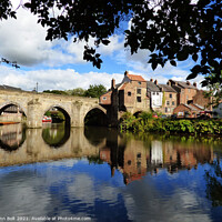 Buy canvas prints of Elvet Bridge Durham England  by Lynn Bolt