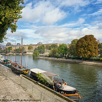 Buy canvas prints of River Seine Paris by Lynn Bolt