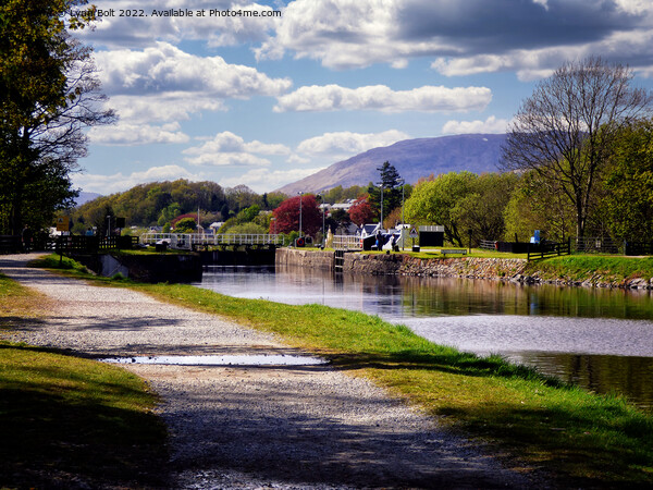 Caledonian Canal Picture Board by Lynn Bolt
