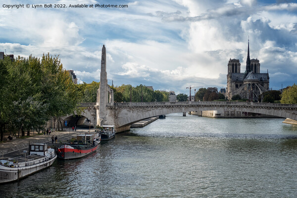 Pont de la Tournelle Paris Picture Board by Lynn Bolt