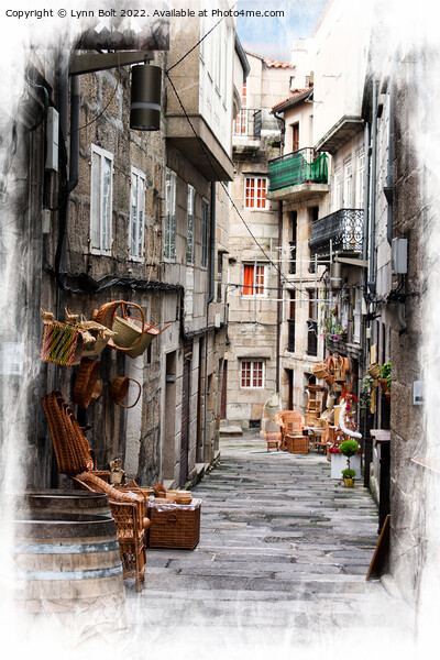 Basket Sellers of Vigo Spain Picture Board by Lynn Bolt