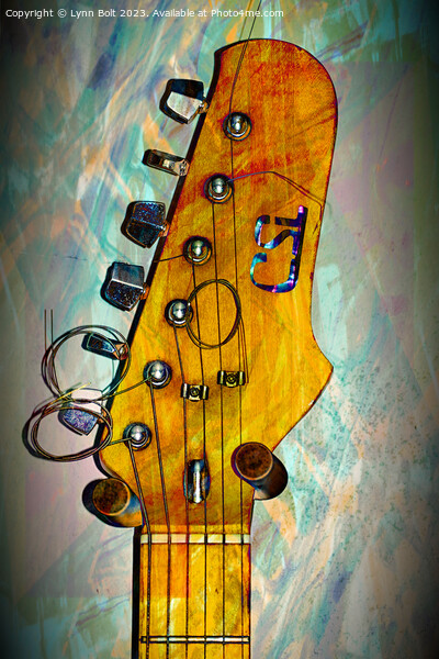 Guitar Headstock Picture Board by Lynn Bolt