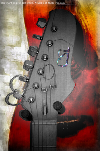 Guitar Headstock Picture Board by Lynn Bolt