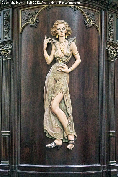 Art Deco Lady Picture Board by Lynn Bolt