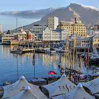 Buy canvas prints of V & A Waterfront Cape Town by Lynn Bolt