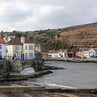 Buy canvas prints of Staithes North Yorkshire by Lynn Bolt