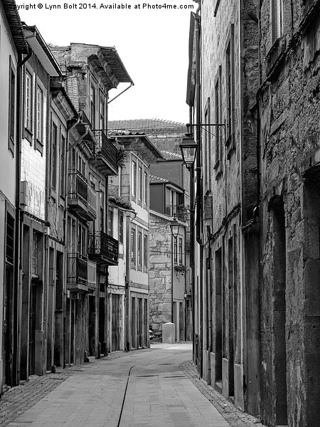 Back Street Oporto Picture Board by Lynn Bolt