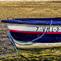 Buy canvas prints of Boat on the Beach by Lynn Bolt