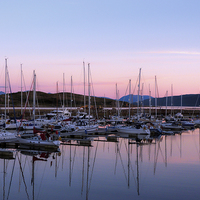 Buy canvas prints of Sunset at the Marina by Lynn Bolt