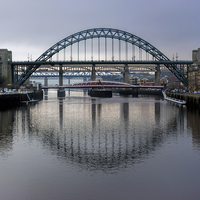 Buy canvas prints of  Bridges over the Tyne by Lynn Bolt