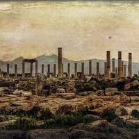 Buy canvas prints of  Roman Ruins by Lynn Bolt