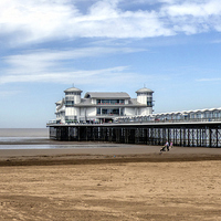Buy canvas prints of  The Grand Pier Weston Super Mare by Lynn Bolt