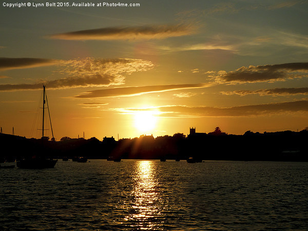  Golden Sunset Picture Board by Lynn Bolt