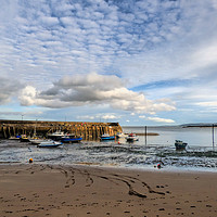 Buy canvas prints of Minehead Harbour Low Tide by Lynn Bolt