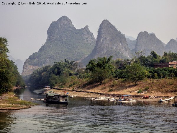 Fishermen on the Li River China Picture Board by Lynn Bolt