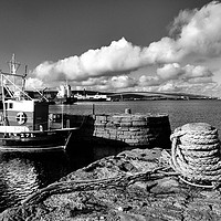 Buy canvas prints of Fishing Boat Lerwick Shetland by Lynn Bolt