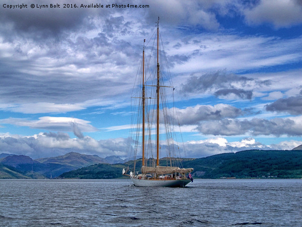 Sailing on Loch Long Argyll Scotland Picture Board by Lynn Bolt