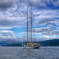 Buy canvas prints of Sailing on Loch Long Argyll Scotland by Lynn Bolt