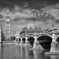Buy canvas prints of Westminster Bridge and Big Ben by Lynn Bolt