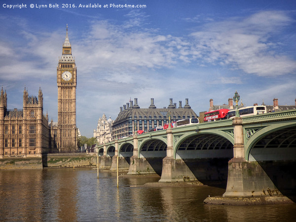 Westminster Bridge and Big Ben Picture Board by Lynn Bolt