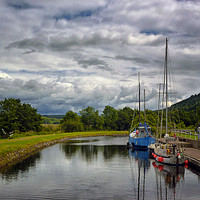 Buy canvas prints of Crinan Canal Argyll by Lynn Bolt
