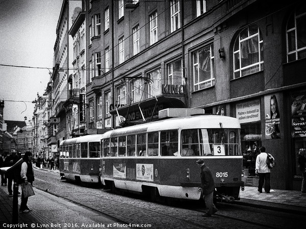 Trams of Prague Picture Board by Lynn Bolt