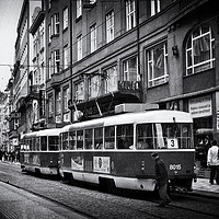 Buy canvas prints of Trams of Prague by Lynn Bolt