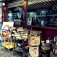Buy canvas prints of Portobello Road London Junk Shop by Lynn Bolt
