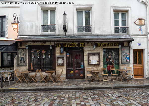 Bar in Montmartre Paris Picture Board by Lynn Bolt
