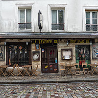 Buy canvas prints of Bar in Montmartre Paris by Lynn Bolt
