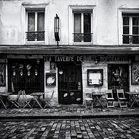 Buy canvas prints of Cafe in Monmartre Paris by Lynn Bolt